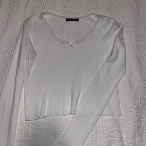 Brandy Melville white long sleeve